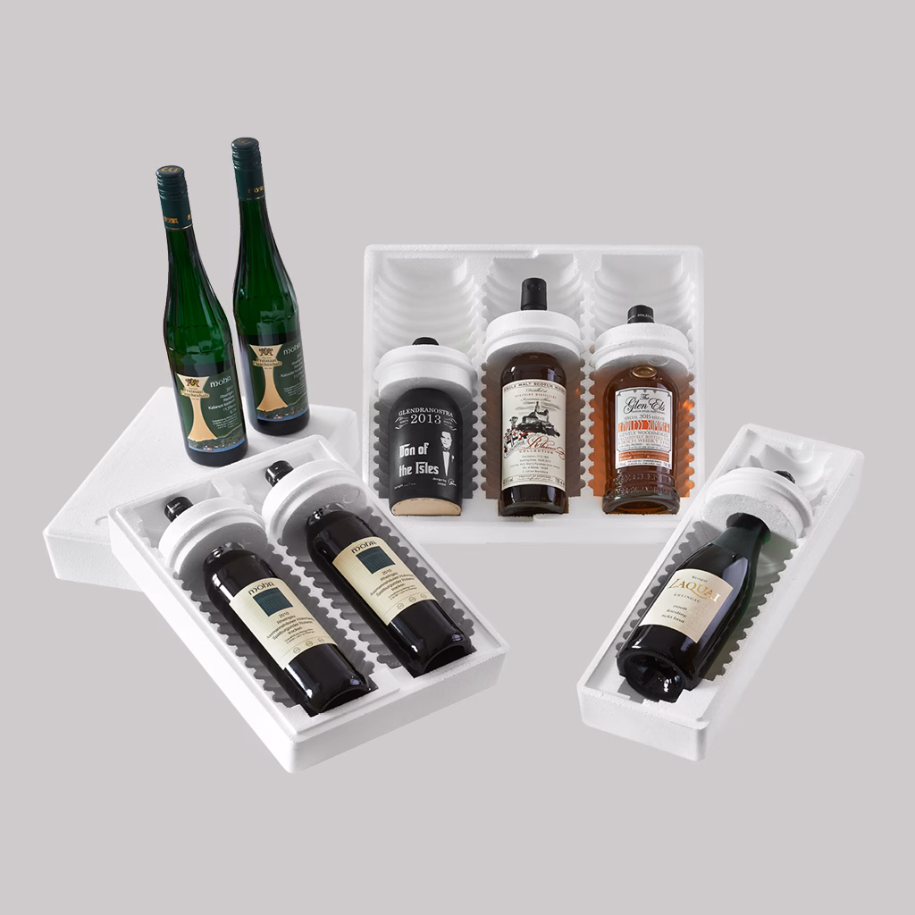 Auswahl verschiedener EPS-Vario-Verpackungen Auswahl verschiedener EPS-Vario-Verpackungen